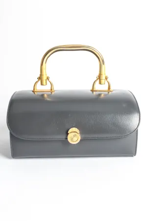 1960s Leather Chest Box Bag