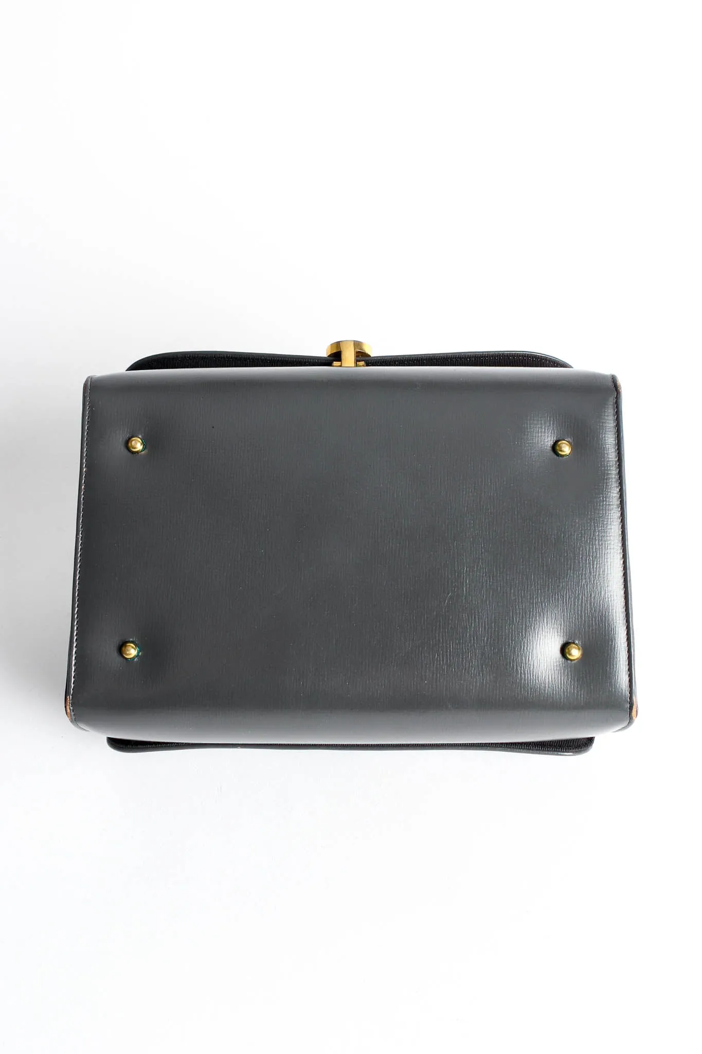 1960s Leather Chest Box Bag