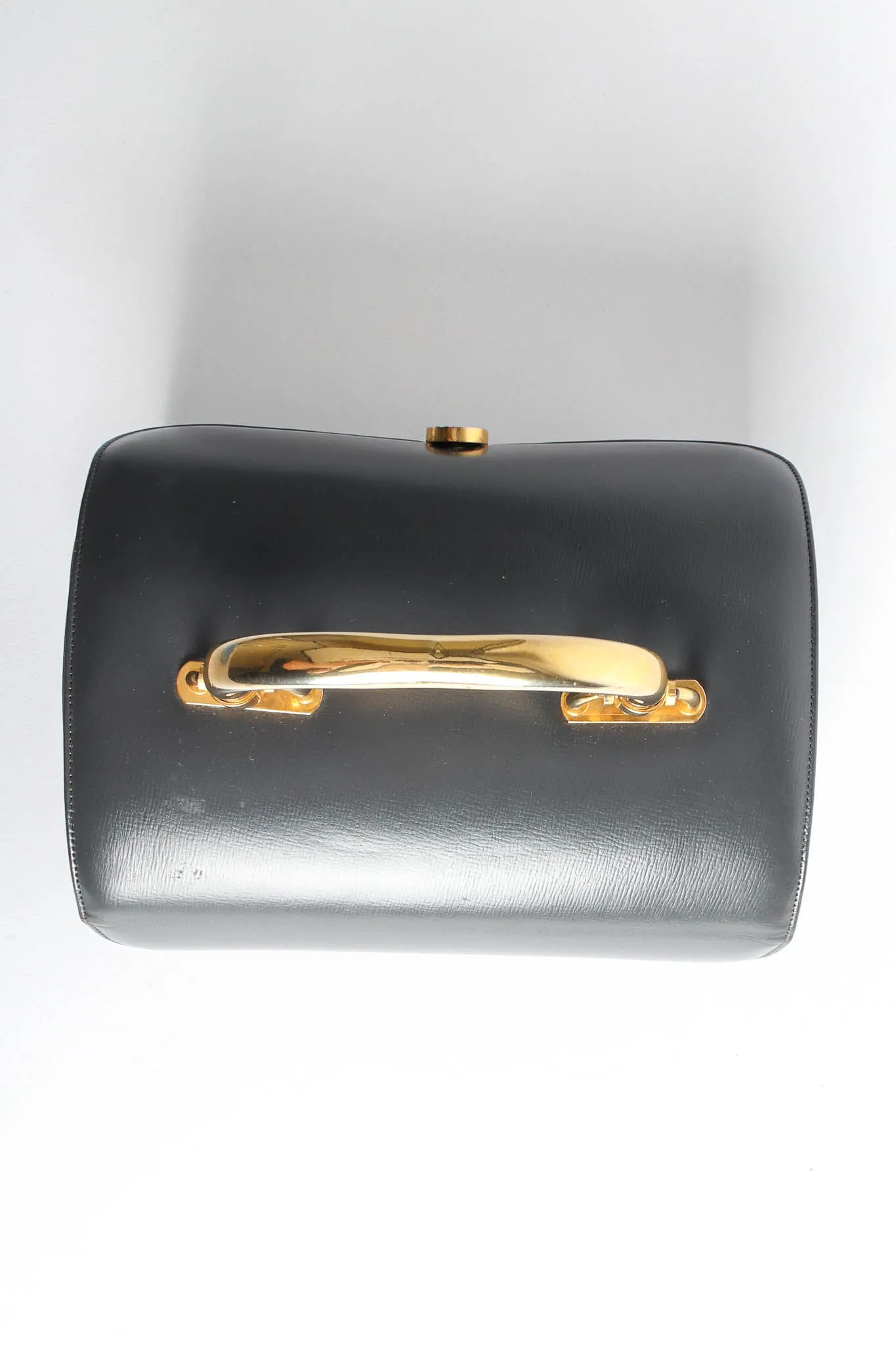 1960s Leather Chest Box Bag