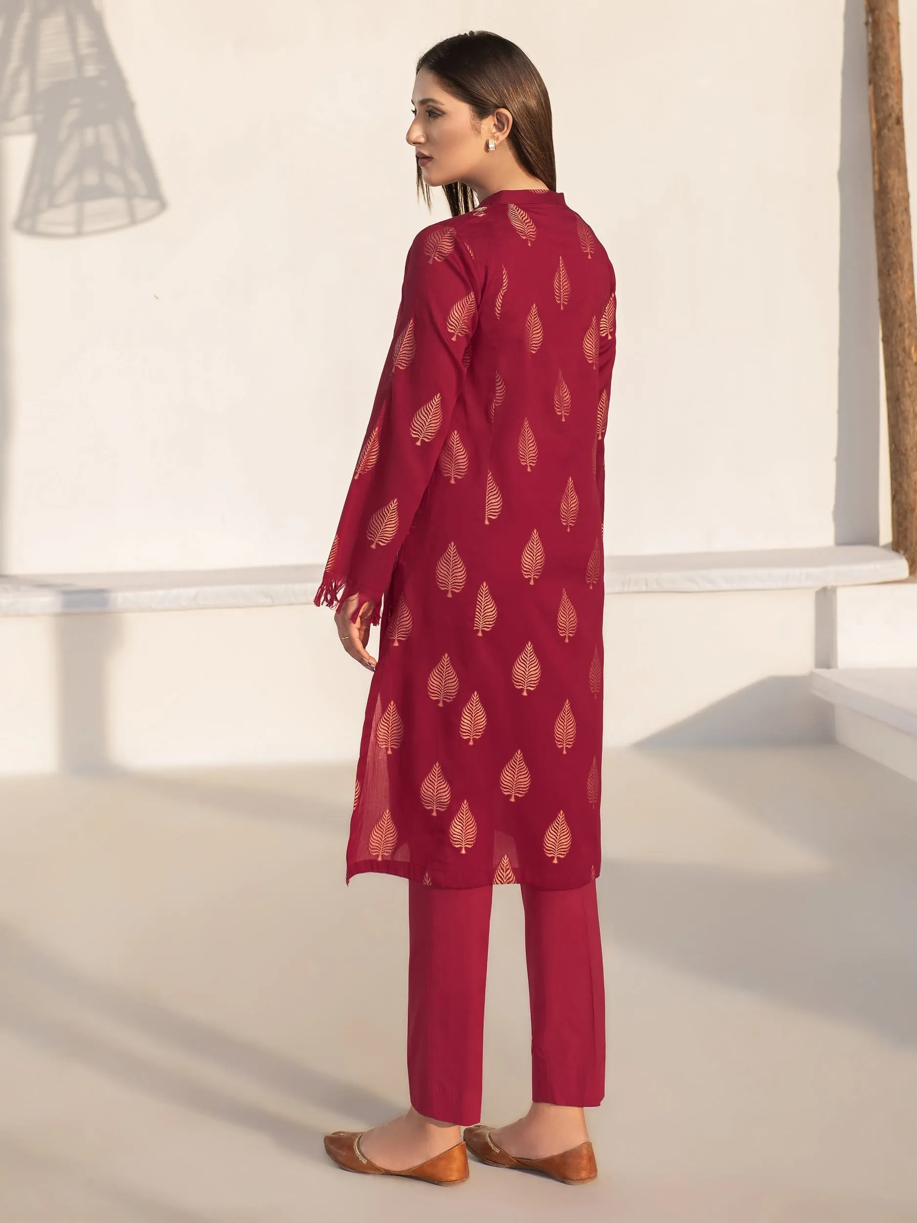 2 Piece Jacquard Suit-Embroidered (Unstitched) | Lime Light Women Eid Collection 2023