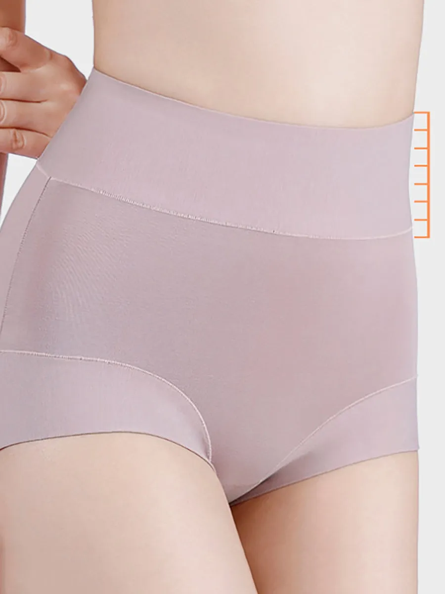 2 Pieces Women Casual High Waist Cotton Underwear