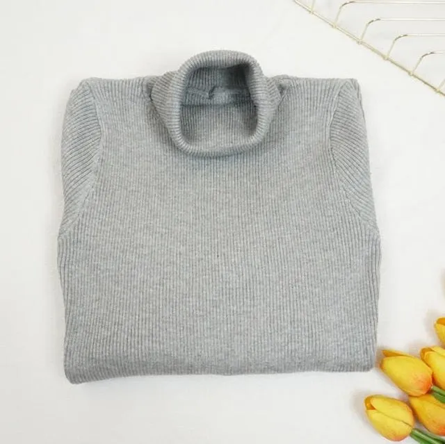2021 New Autumn Winter Fashion Women Party Dress Knit Style Long Sleeve Turtleneck Sweater Dress Slim Work Wear Office Dress