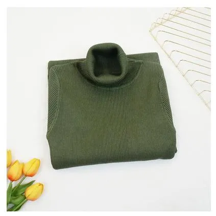 2021 New Autumn Winter Fashion Women Party Dress Knit Style Long Sleeve Turtleneck Sweater Dress Slim Work Wear Office Dress