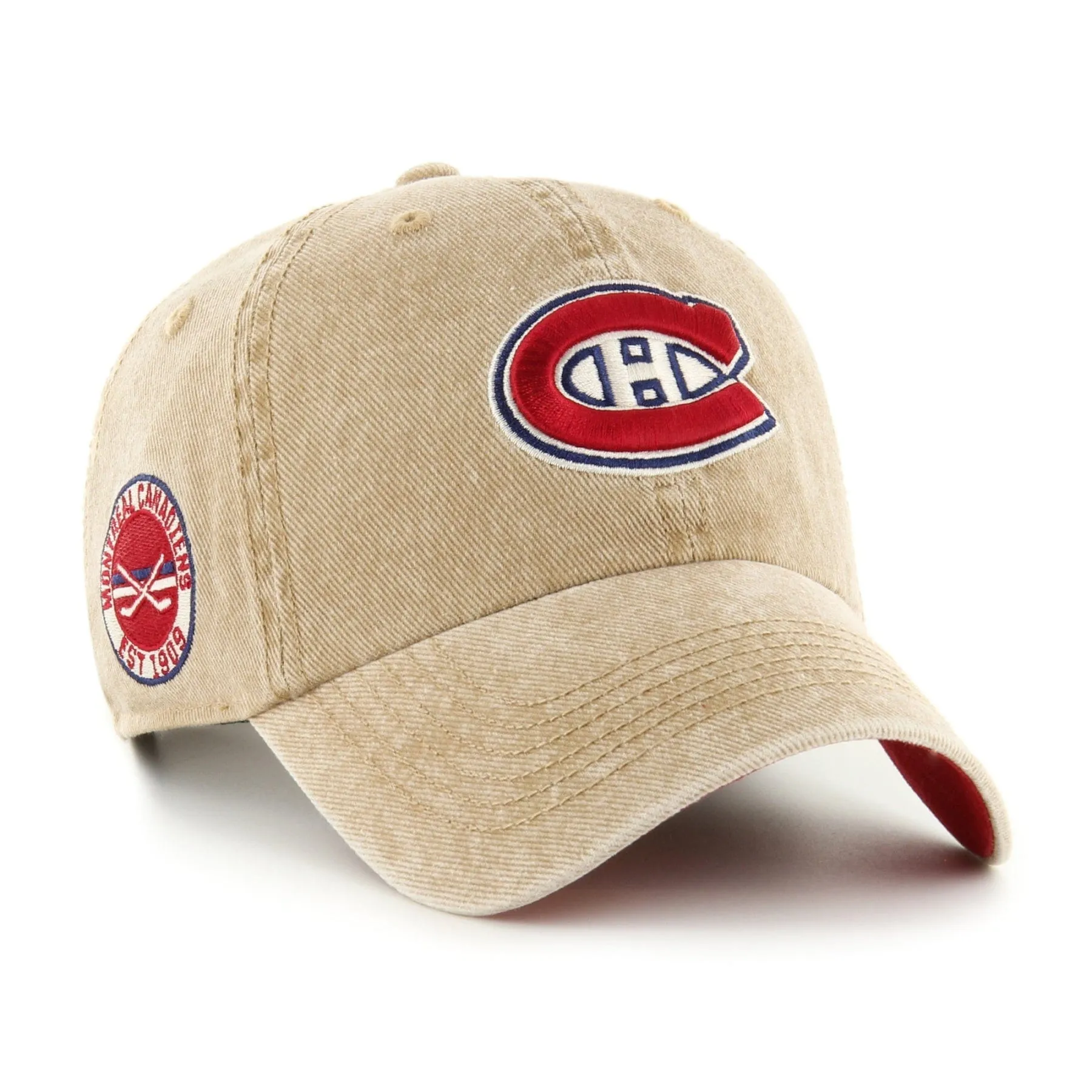 47 Brand NHL Earldor Clean Up  Adjustable Hat - Montreal Canadiens
