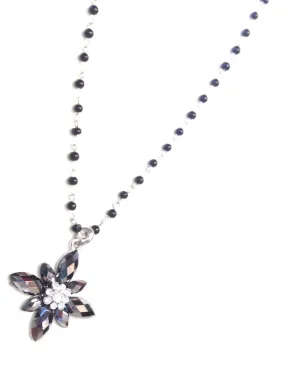 ADO | Back & Silver Flower Necklaces