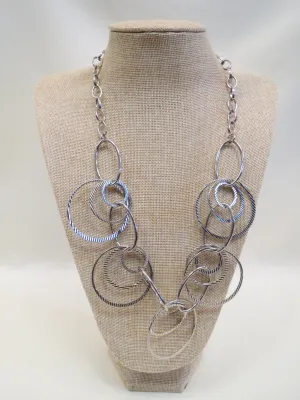 ADO | Silver Circle Layer Necklace