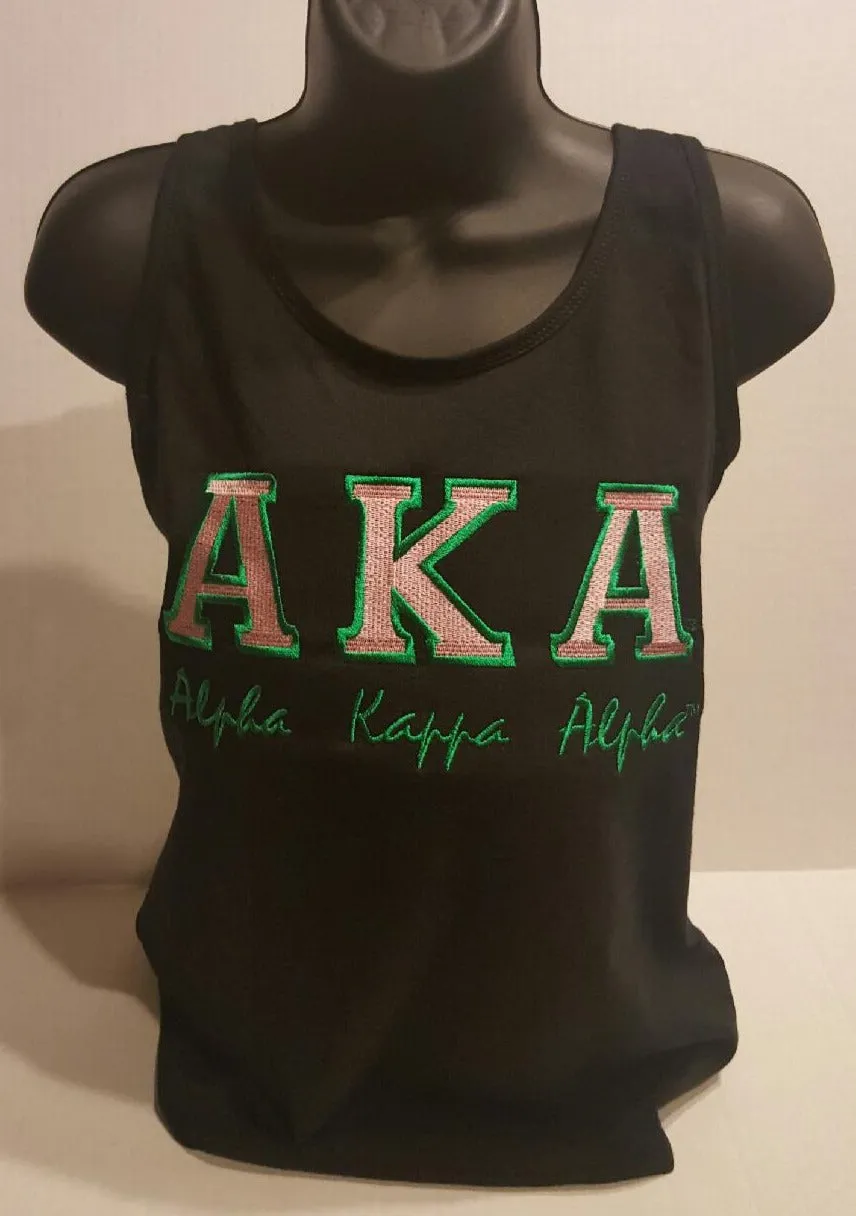 AKA (BOLD) Racer BackTank(BLACK)