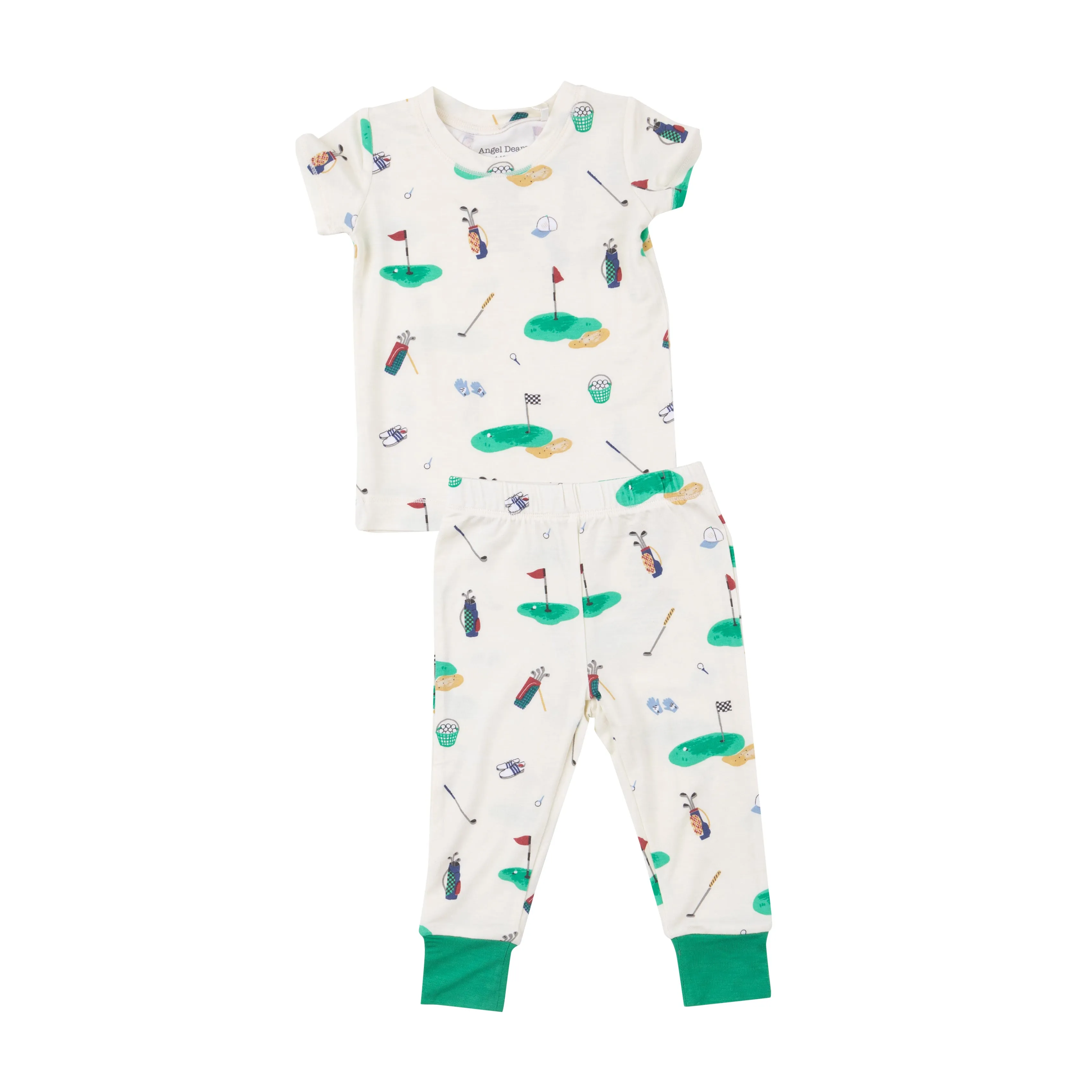 Angel Dear Golf SS Loungewear Set White
