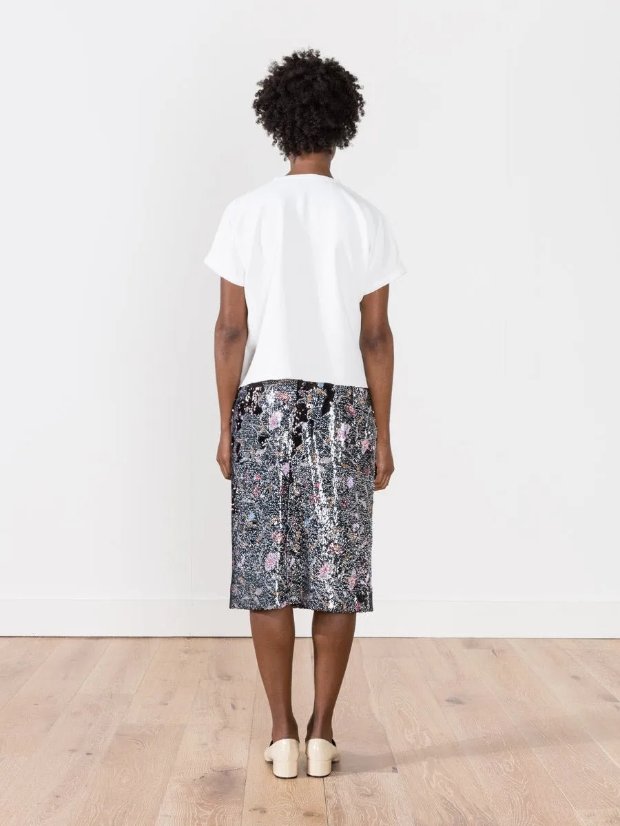 aquiline skirt - black flowers