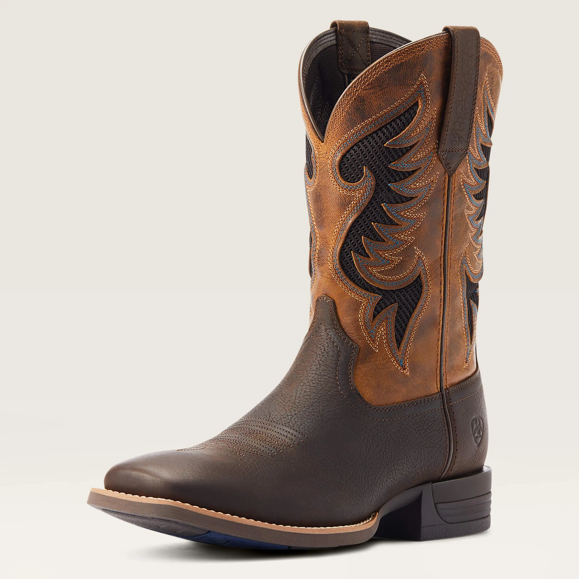 Ariat Men's Dark Brown Cowpuncher VentTEK Broad Square Toe Cowboy Boots