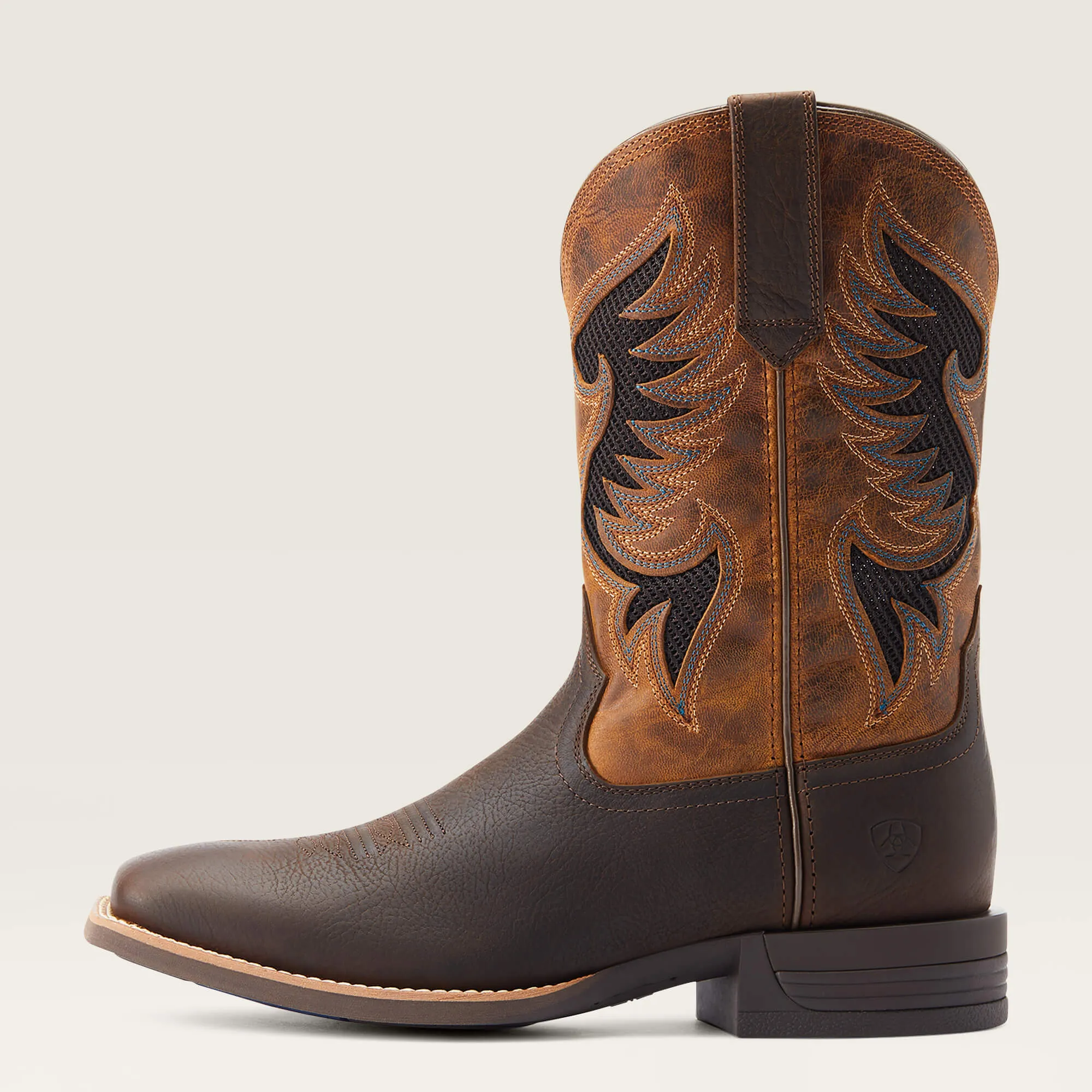 Ariat Men's Dark Brown Cowpuncher VentTEK Broad Square Toe Cowboy Boots