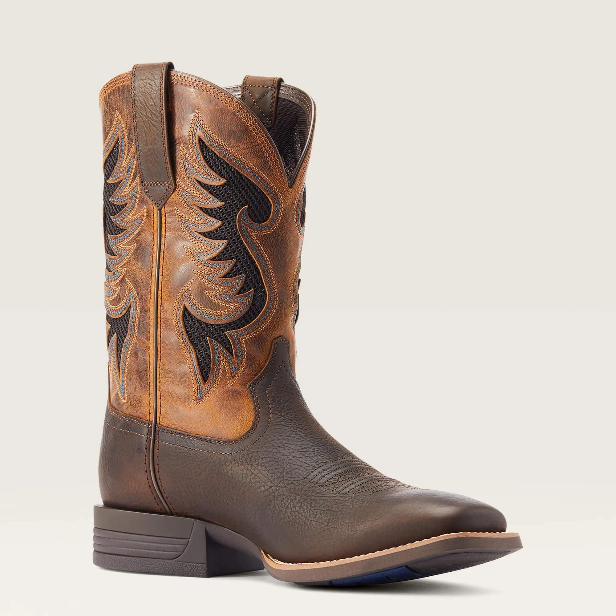 Ariat Men's Dark Brown Cowpuncher VentTEK Broad Square Toe Cowboy Boots