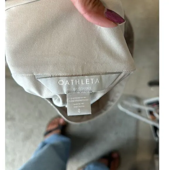 Athleta All Day Skort Abalone pickle ball tennis casual summer vacation size 4