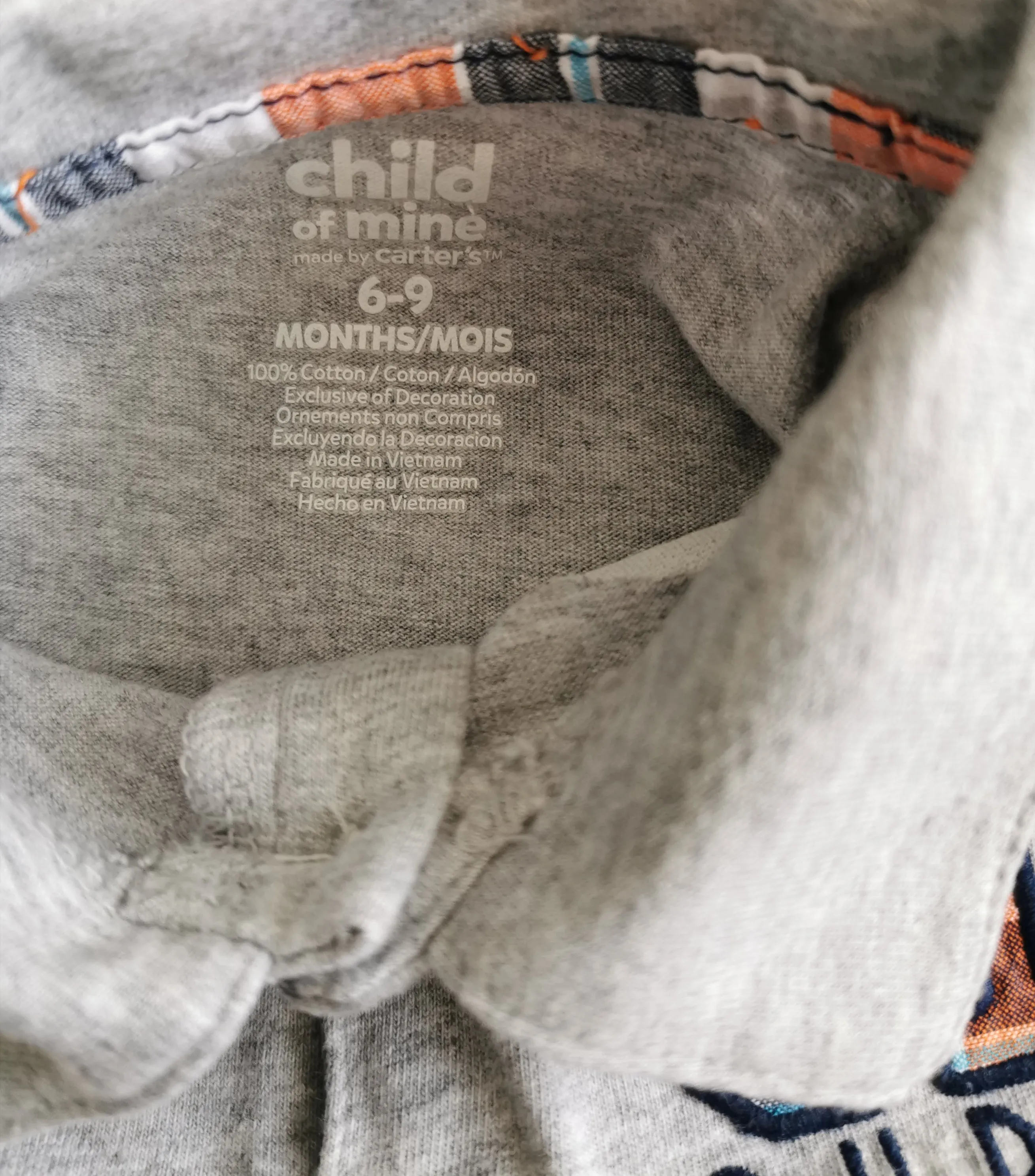 BABY BOY SIZE 6/9 MONTHS - CARTER'S, 2 Piece Matching Summer Outfit EUC B14