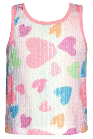 Baby Sara Sequin Mesh Tank Top