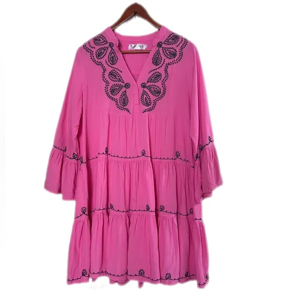 Back From Bali Womens Short Sundress/ PinkSize: Large