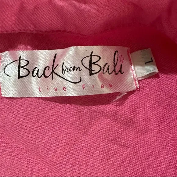 Back From Bali Womens Short Sundress/ PinkSize: Large