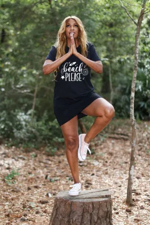 Beach Please Organic Cotton T-Shirt Dress