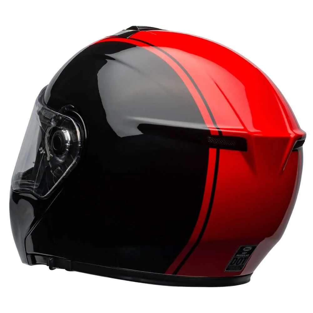 Bell SRT Modular Helmet Ribbon Black / Red
