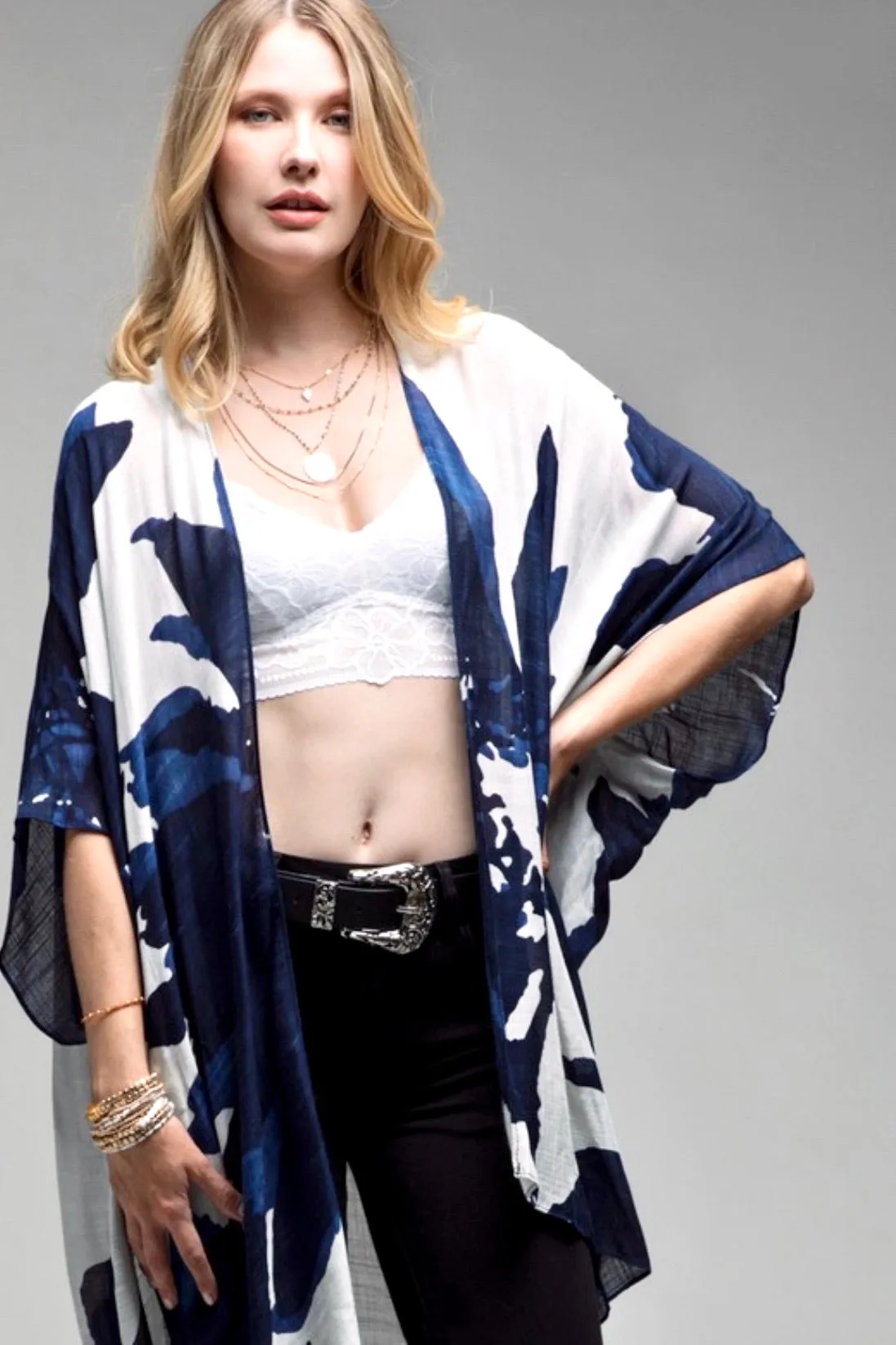 Bellamy Kimono Navy