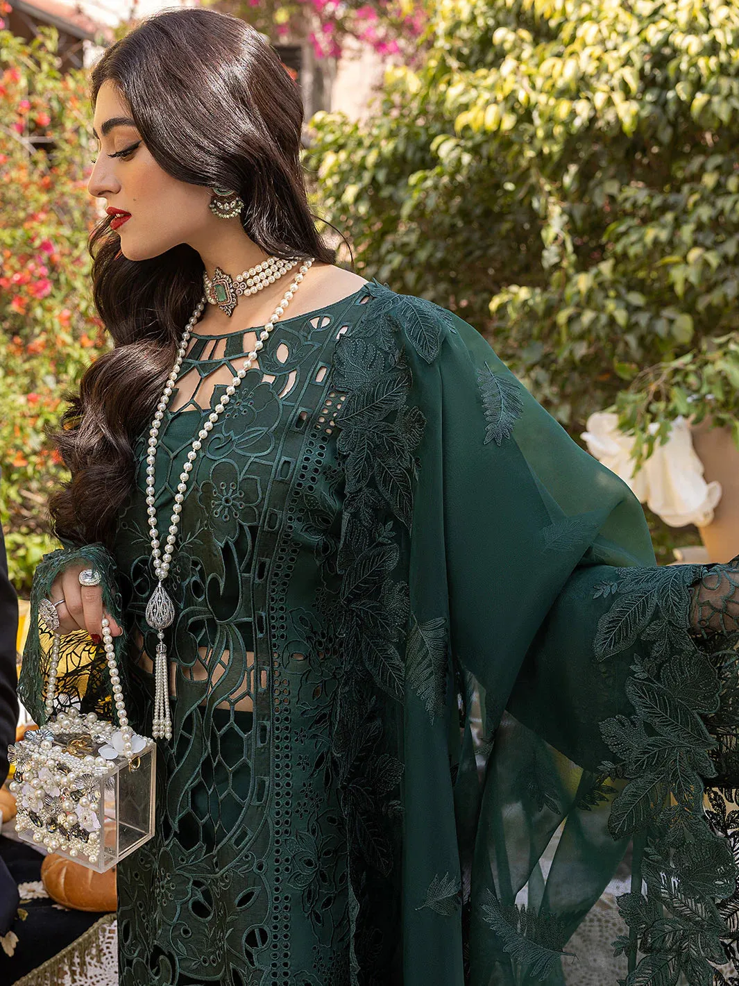 Bin Ilyas Cheri Festive Summer Luxuxry Lawn Collection 708 - B Unstitched 3 Piece