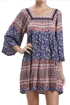Blu Pepper | Floral Tunic Dress