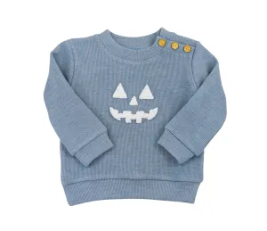 Blue Jack-O-Lantern Sweater