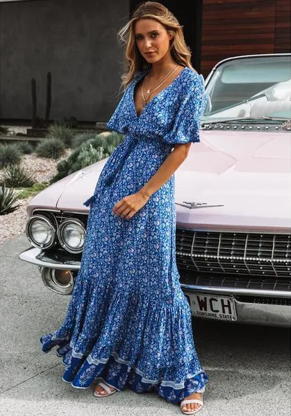 Blue Jungle Dress