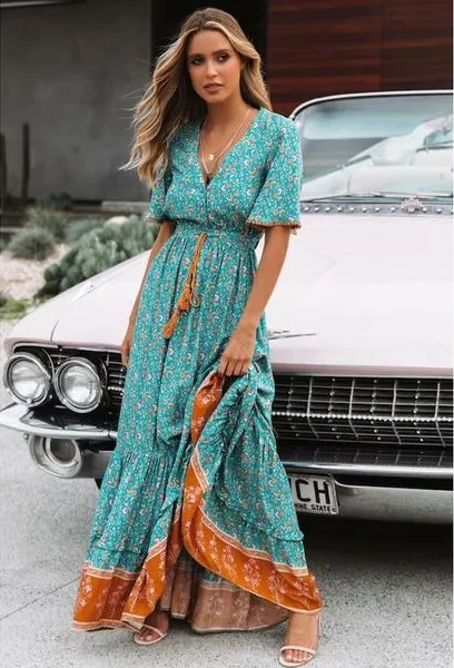 Blue Jungle Dress