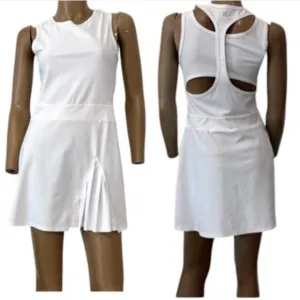 Boom Boom Ahtletica unlined front pleat cutout tennis active dress D2 2242
