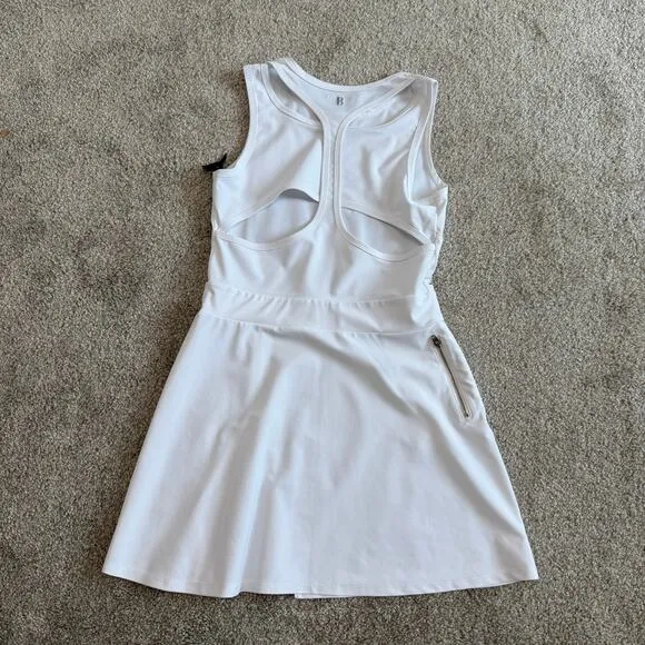 Boom Boom Ahtletica unlined front pleat cutout tennis active dress D2 2242