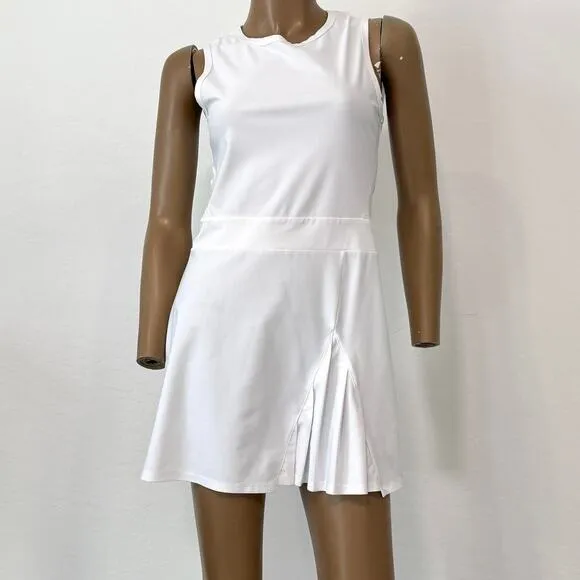 Boom Boom Ahtletica unlined front pleat cutout tennis active dress D2 2242