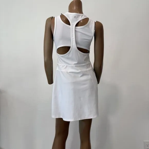 Boom Boom Ahtletica unlined front pleat cutout tennis active dress D2 2242