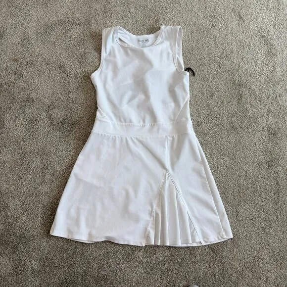 Boom Boom Ahtletica unlined front pleat cutout tennis active dress D2 2242