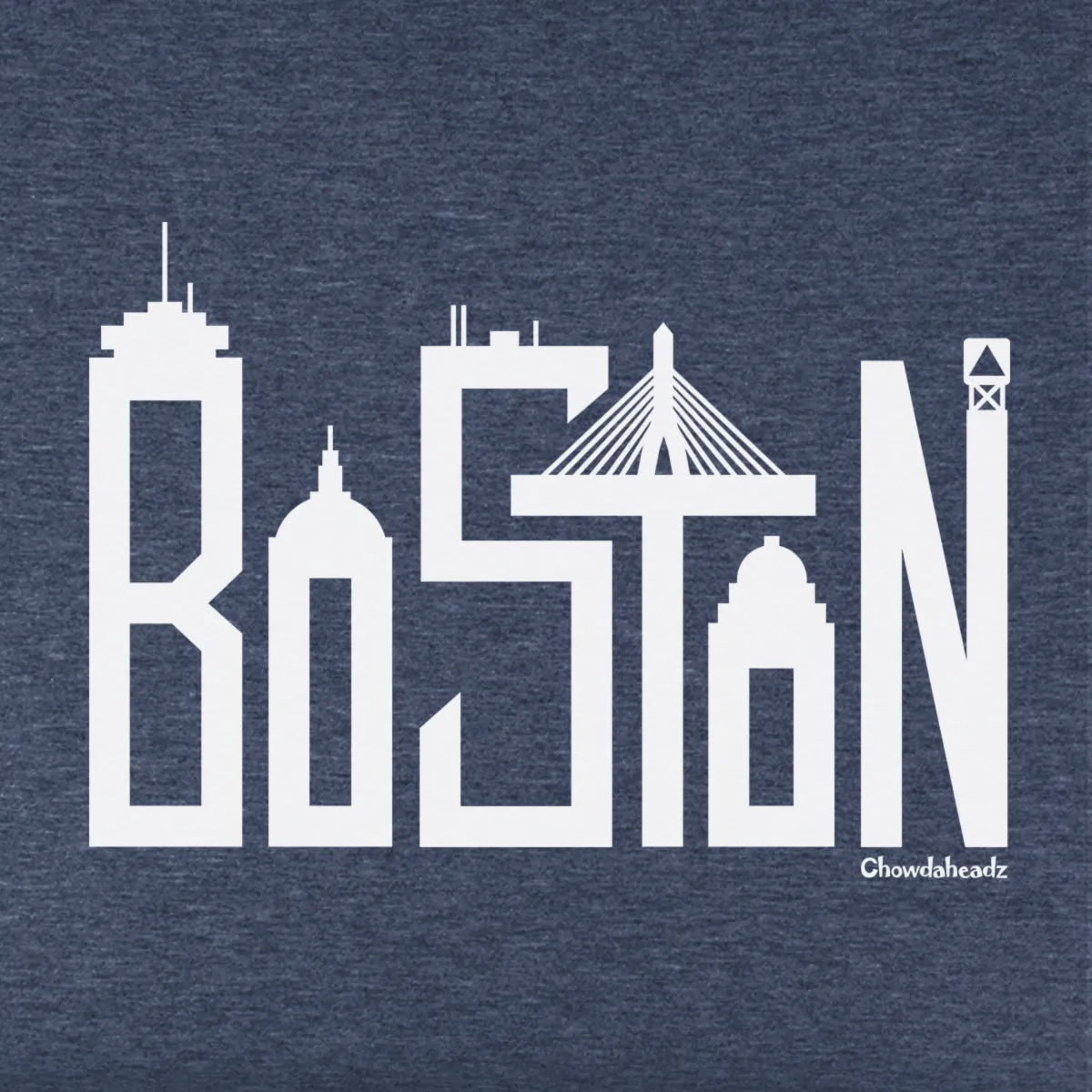 Boston Team Skyline White Letters Youth Hoodie