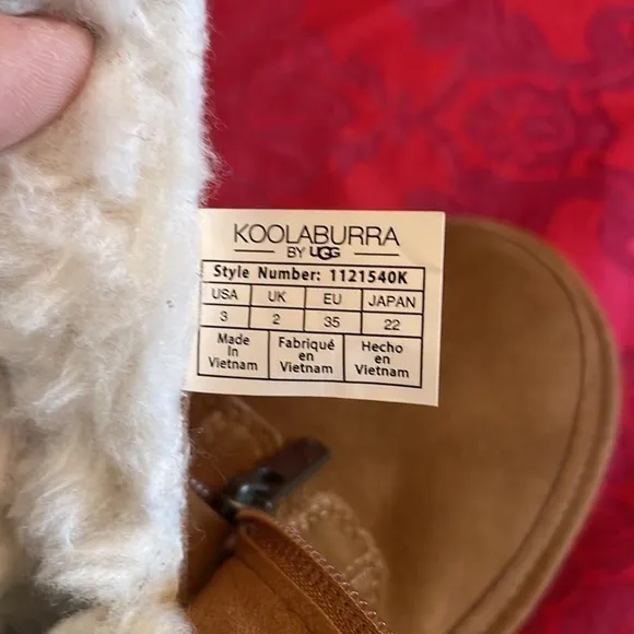 Brand New Koolaburra by UGG Lytta Winter Short Chestnut Sherpa Suede Boots
