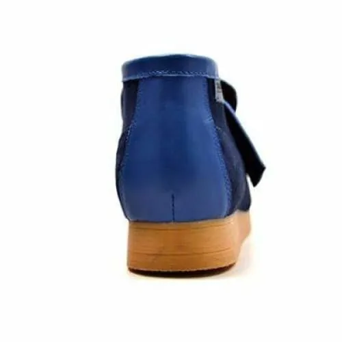 British Walkers Classic Men's Blue Leather and Suede Slip On