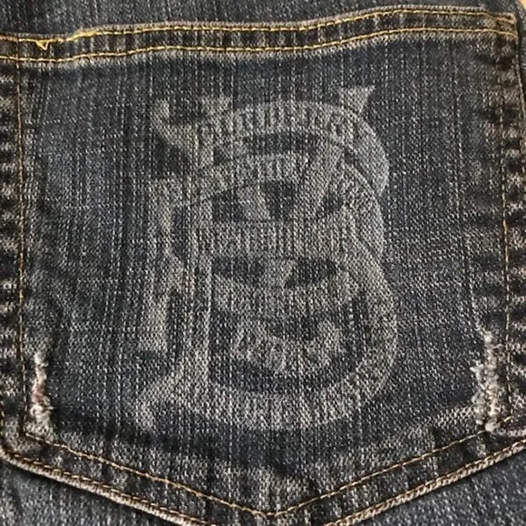Burberry London Denim Cut Off Classic Denim Shorts Size 10