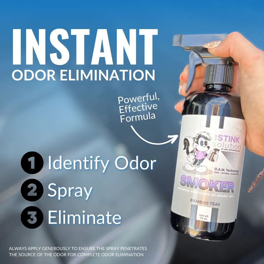 Buy 2 Get 1 FREE - Two Smoke Odor Eliminating Sprays (Bamboo Teak)   One Auto Odor Eliminating Spray (Midnight) 16 oz