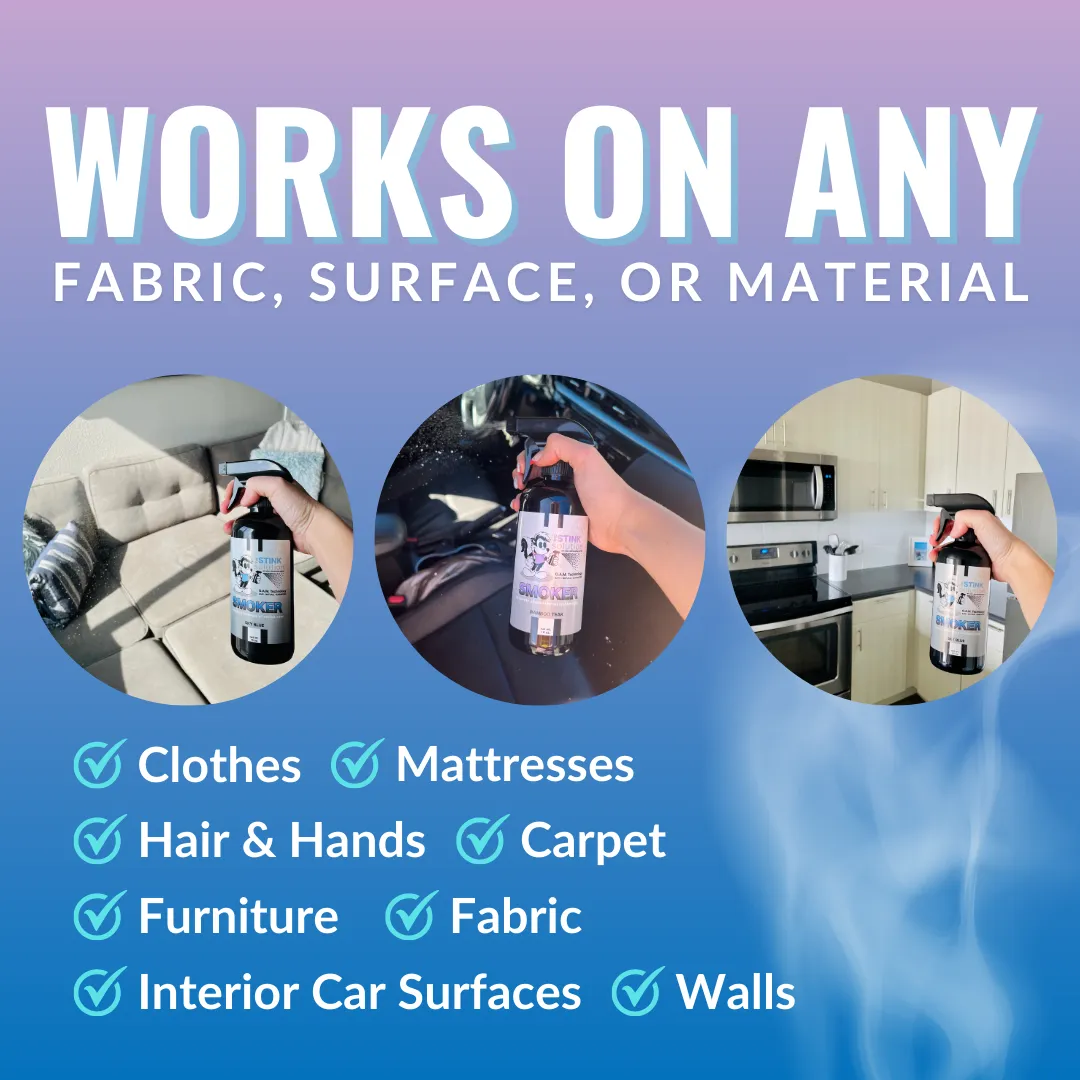 Buy 2 Get 1 FREE - Two Smoke Odor Eliminating Sprays (Sky Blue)   One Auto Odor Eliminating Spray (Midnight) 16 oz
