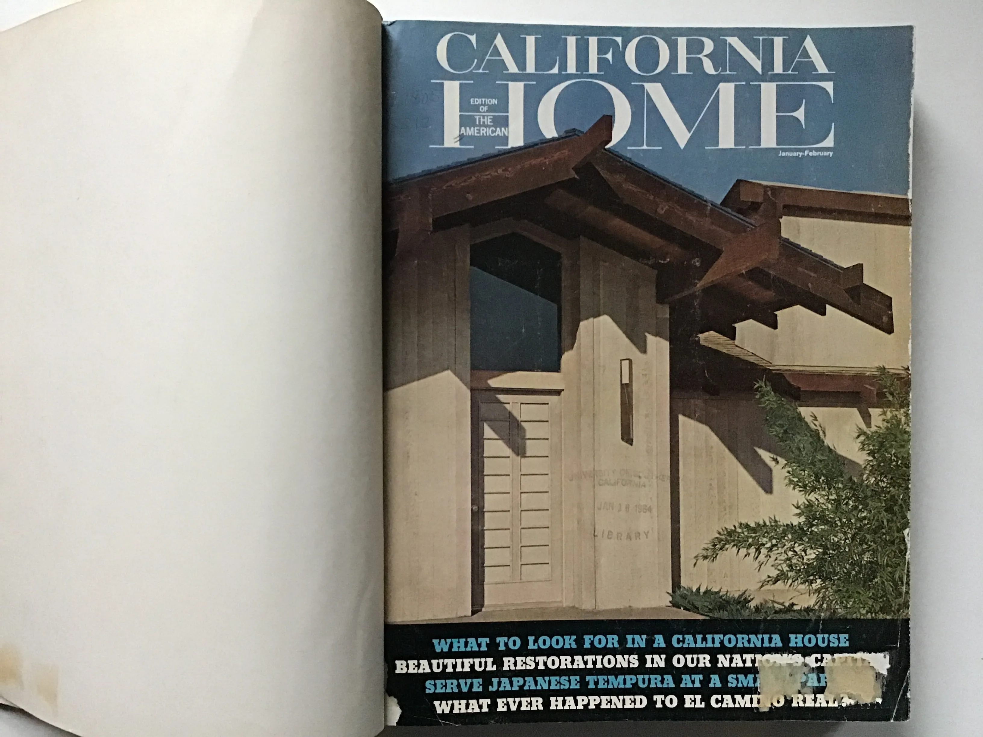 California Home magazine 1964 bound