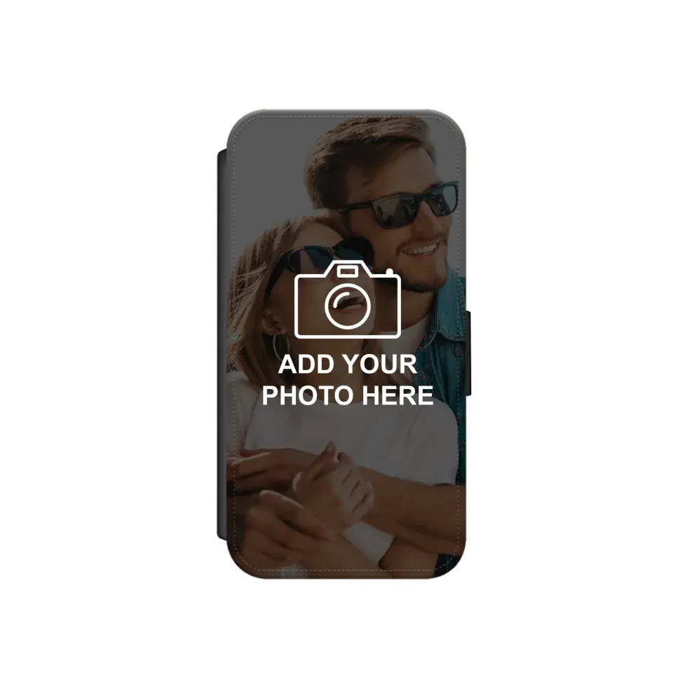 Custom Collage Leather Flip Case Wallet for iPhone & Samsung - Pre Made Templates