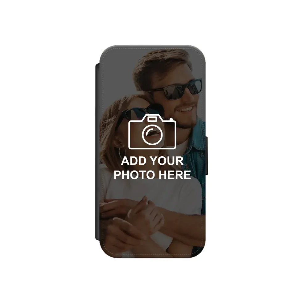 Custom Collage Leather Flip Case Wallet for iPhone & Samsung - Pre Made Templates