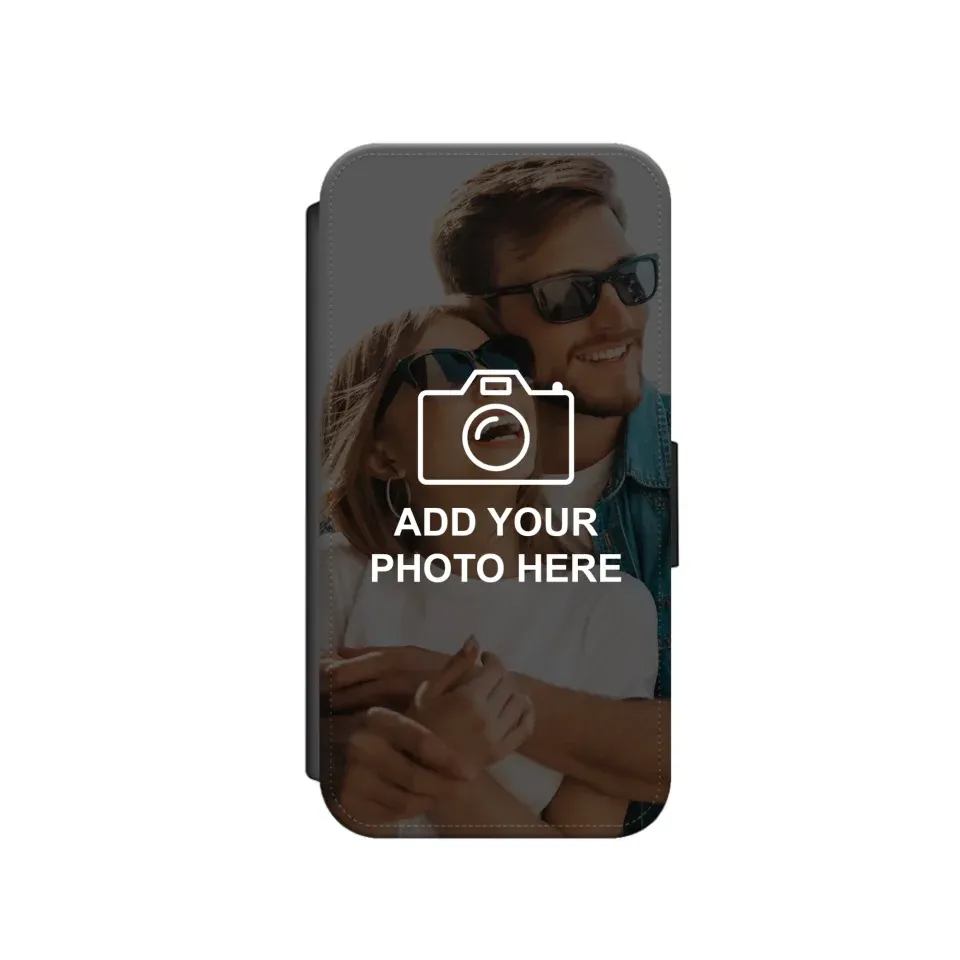 Custom Collage Leather Flip Case Wallet for iPhone & Samsung - Pre Made Templates