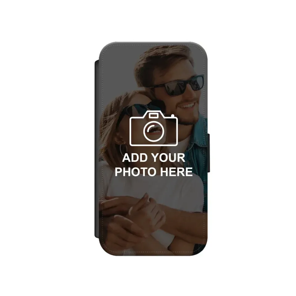 Custom Collage Leather Flip Case Wallet for iPhone & Samsung - Pre Made Templates
