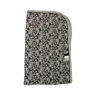 Dark Paisley Summer Blanket