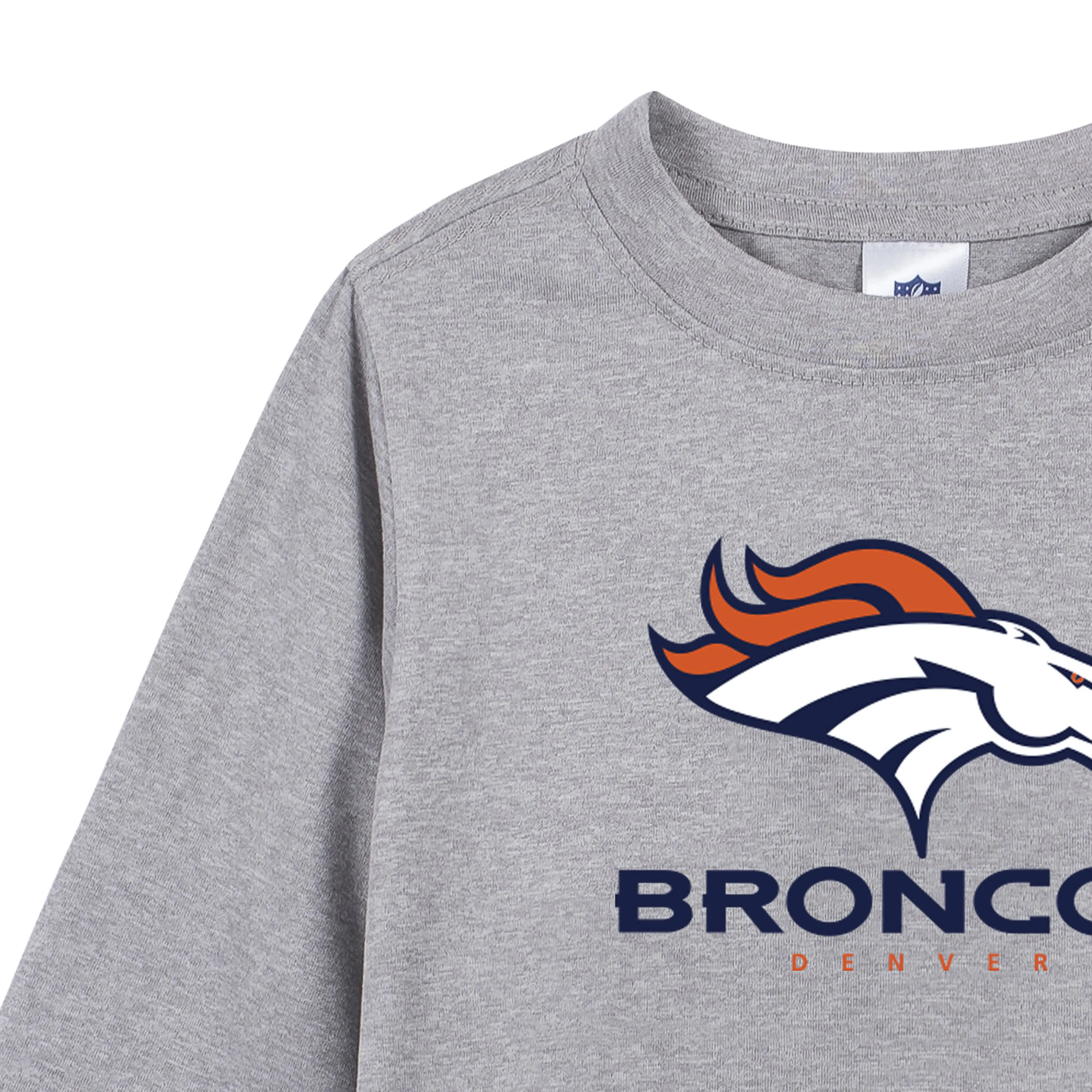 Denver Broncos Boys Long Sleeve Tee Shirt