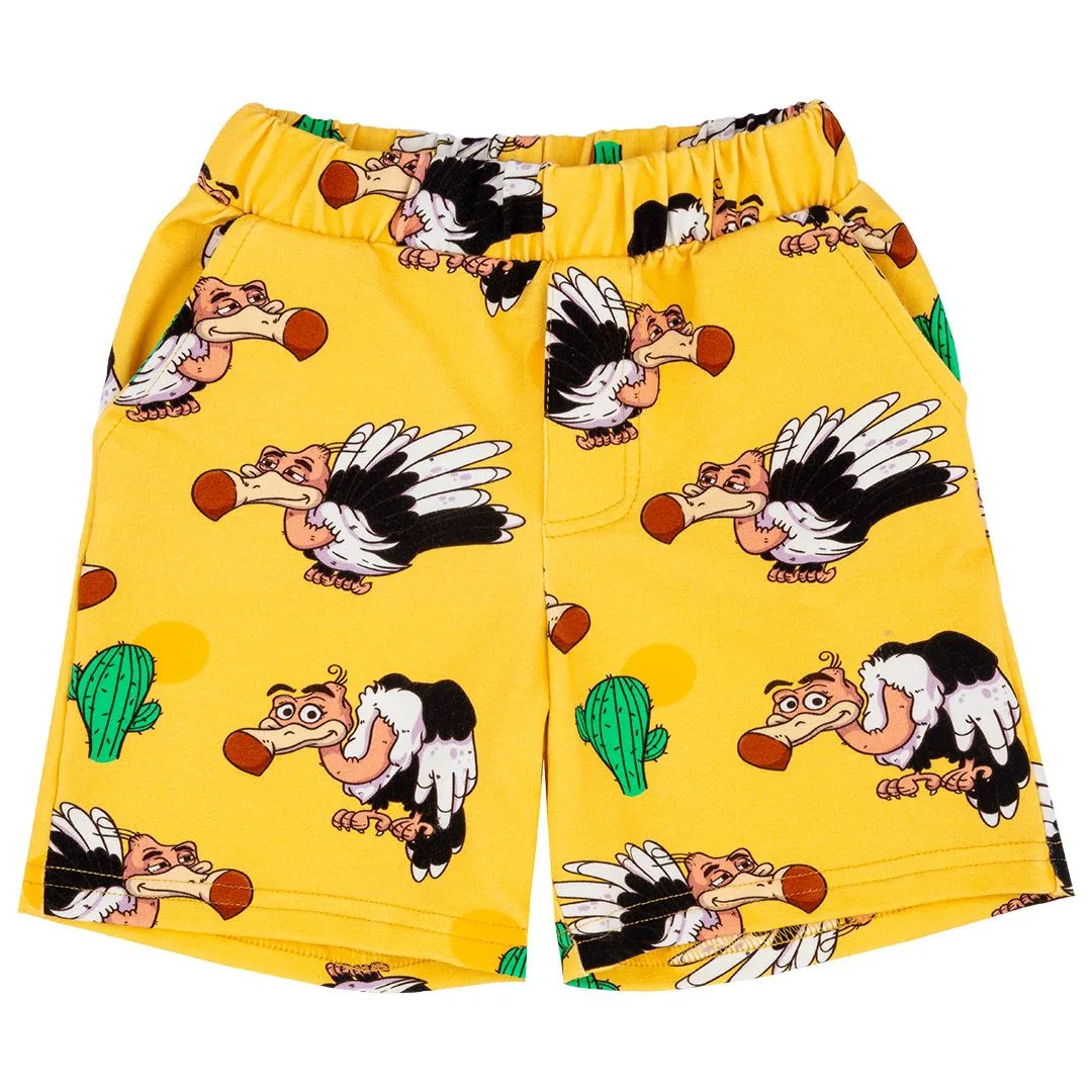 Desert Vulture Sweat Shorts - 2 Left Size 3-5 & 7-9 years