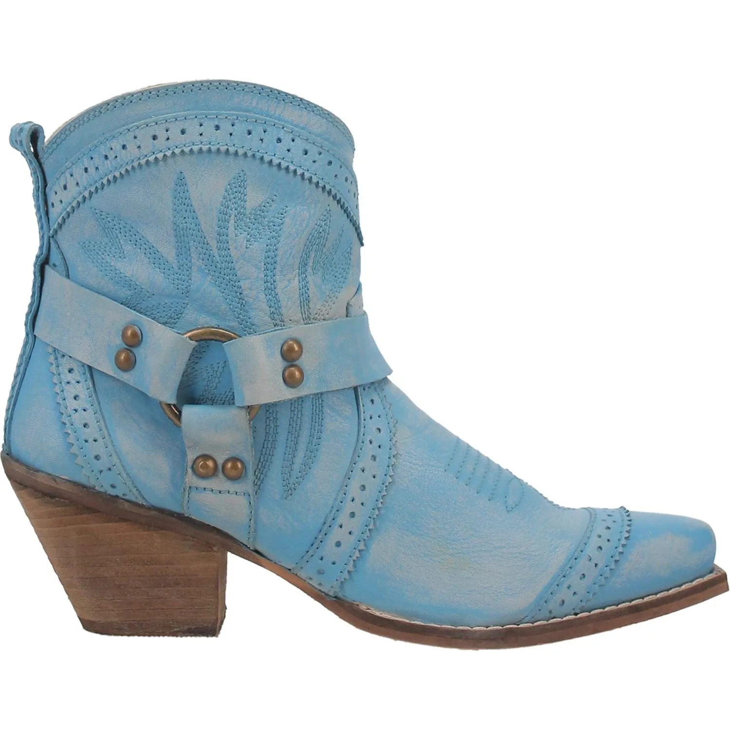 DINGO WOMEN'S GUMMY BEAR HARNESS WESTERN FASHION BOOTIES - SNIP TOE