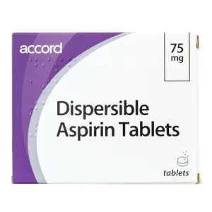 Dipersible Aspirin 75mg -28 Tablets Aspirin Speed Speed Tablets 75mg -28 capsules